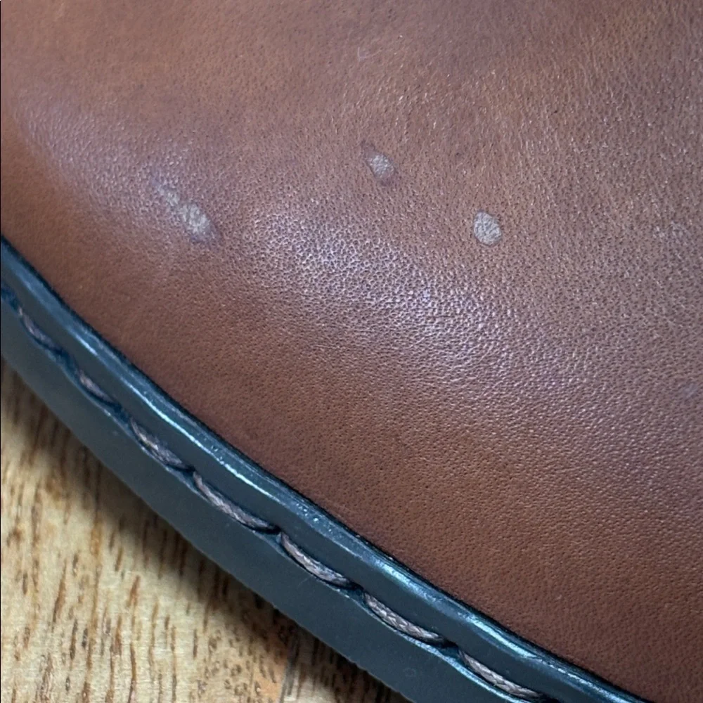 Reiker Brown Leather Lined Zipper Ankle Boots Size 41